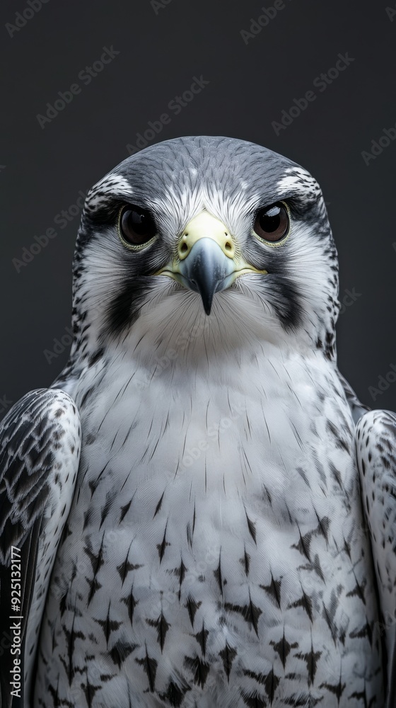Fototapeta premium Close-up Photography of Falcon Face