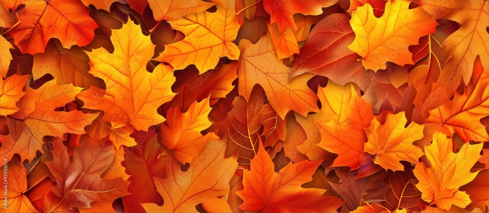 golden autumn fall tree leaf seamless pattern background golden autumn fall tree leaf seamless pattern background
