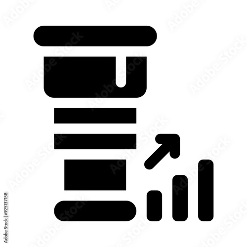 Telescope glyph icon