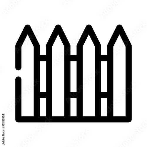 farm fence line icon