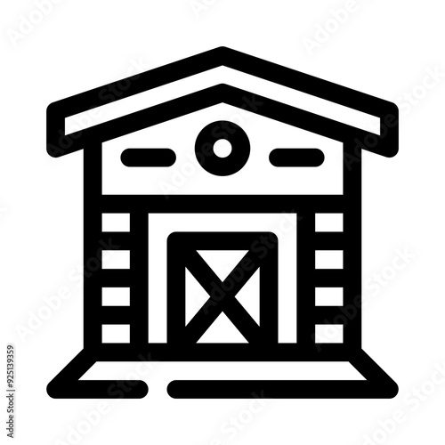 farmhouse line icon