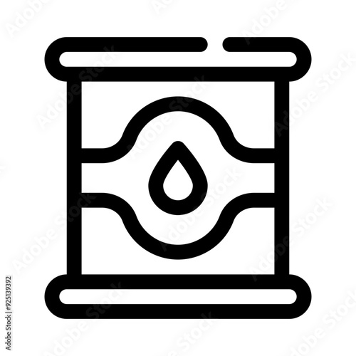 milk can line icon