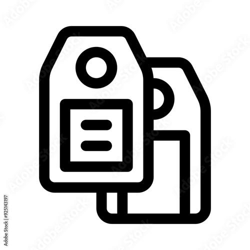 price tag line icon