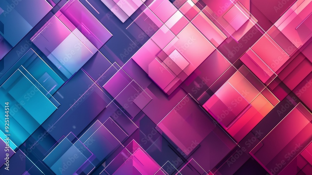 Geometric patterns with soft gradient hues create a sleek modern background, perfect for tech-centric visuals Geometric patterns with soft gradient hues create a sleek modern background, perfect for tech-centric visuals