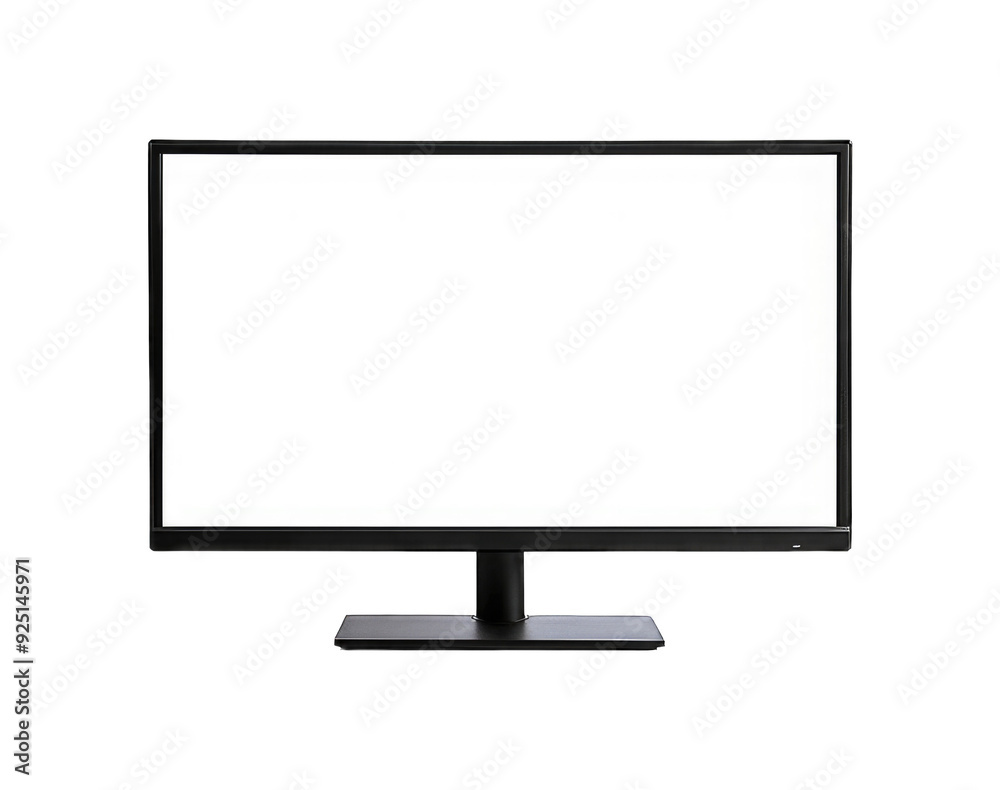 LCD computer blank screen copy space for text on transparent background cutout PNG LCD computer blank screen copy space for text on transparent background cutout PNG