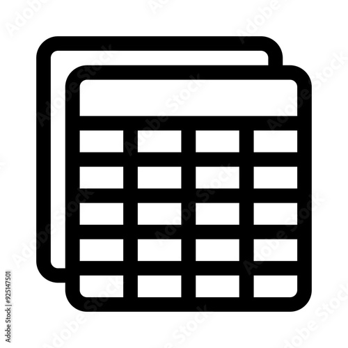 table line icon