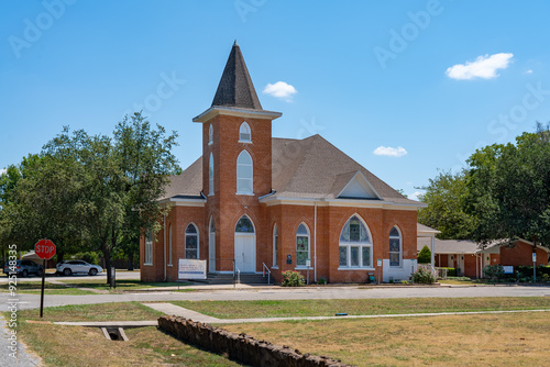 Quadro su tela Leonard, Texas, Church