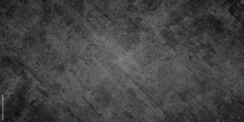 Fototapeta premium Abstract dark black and stone grungy wall backdrop texture background. Blank black concrete texture surface background. dark texture chalk board and black board background.