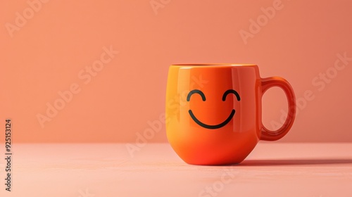 The orange smiley mug photo