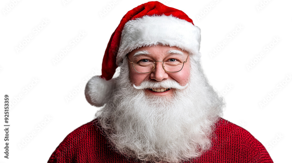 Santa Claus on white isolated on transparent background Santa Claus on white isolated on transparent background