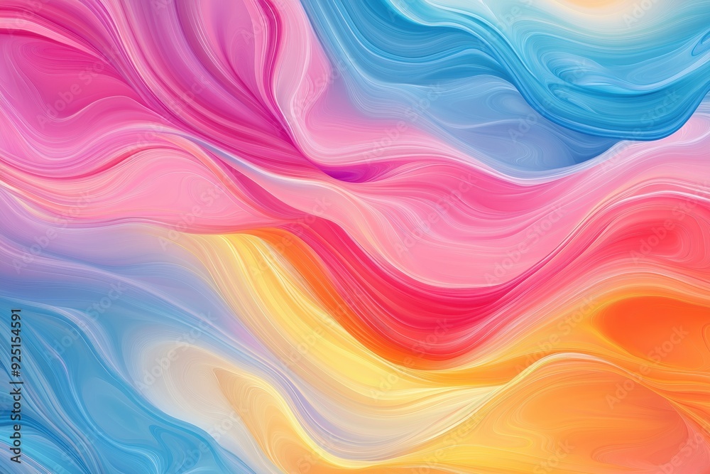 Abstract background featuring flowing color streams that merge and blend, resulting in a unified and soothing design Abstract background featuring flowing color streams that merge and blend, resulting in a unified and soothing design