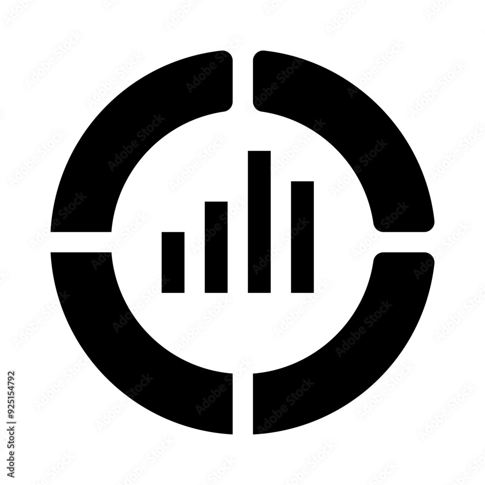 pie chart glyph icon pie chart glyph icon