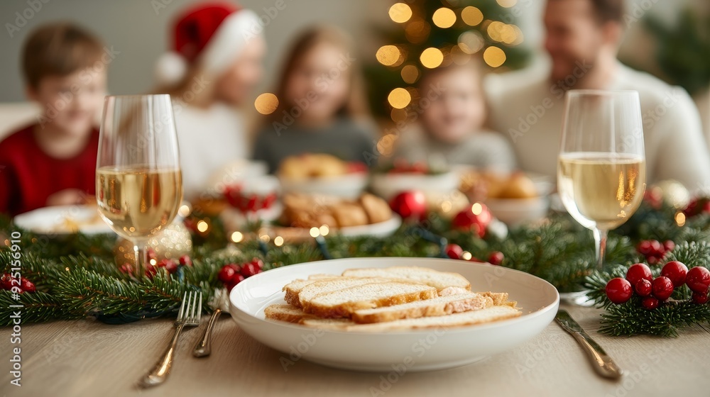 A festive holiday dinner setting with delicious food and joyful family gathering, capturing the warmth and togetherness of the season. A festive holiday dinner setting with delicious food and joyful family gathering, capturing the warmth and togetherness of the season.