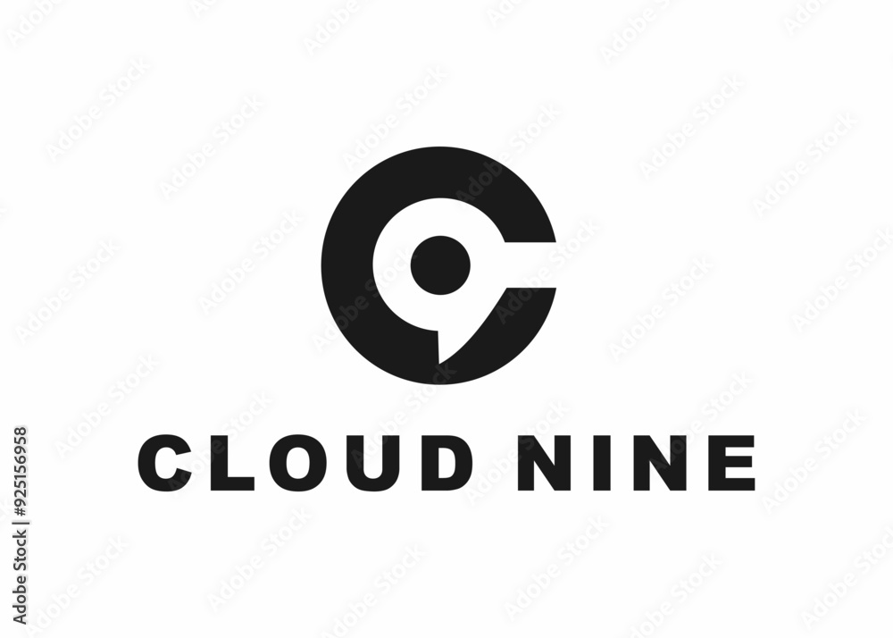 cloud nine logo, design, Vector, illustration, creative icon, template cloud nine logo, design, Vector, illustration, creative icon, template