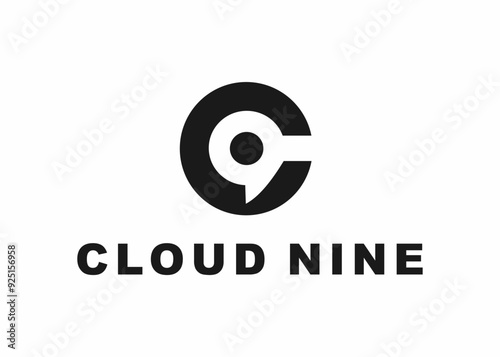 cloud nine logo, design, Vector, illustration, creative icon, template