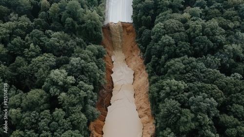 Earthquake-induced Landslide in a Natural Isolated Setting