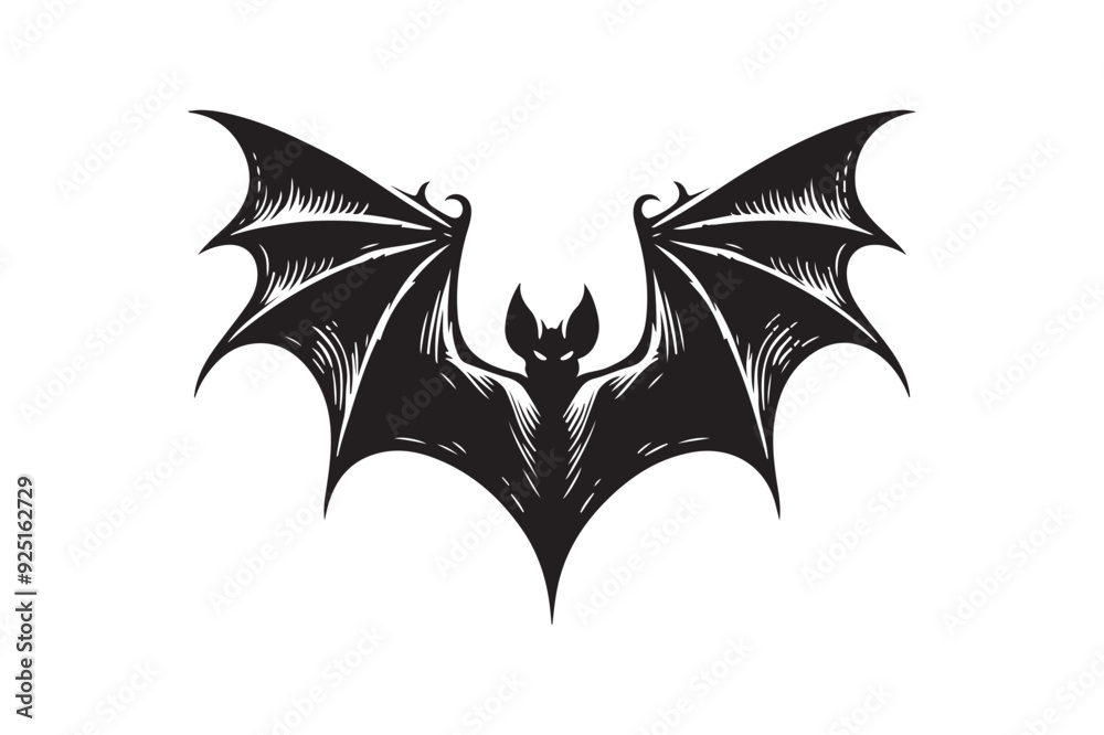 Halloween bat silhouette vector illustration Halloween bat silhouette vector illustration