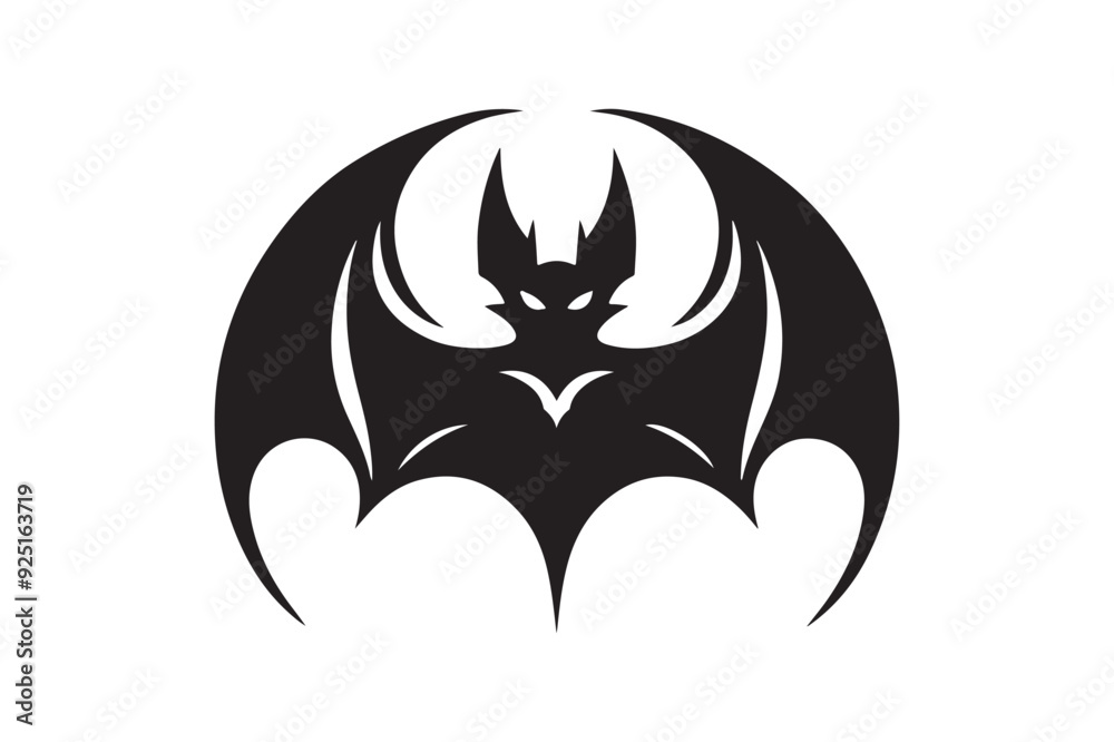 Halloween bat silhouette vector illustration Halloween bat silhouette vector illustration