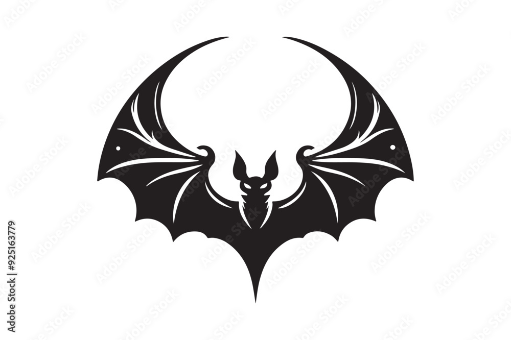 Halloween bat silhouette vector illustration Halloween bat silhouette vector illustration