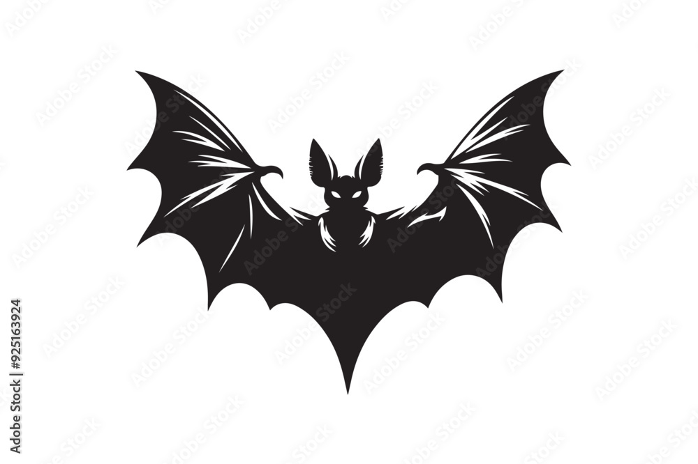 Halloween bat silhouette vector illustration Halloween bat silhouette vector illustration