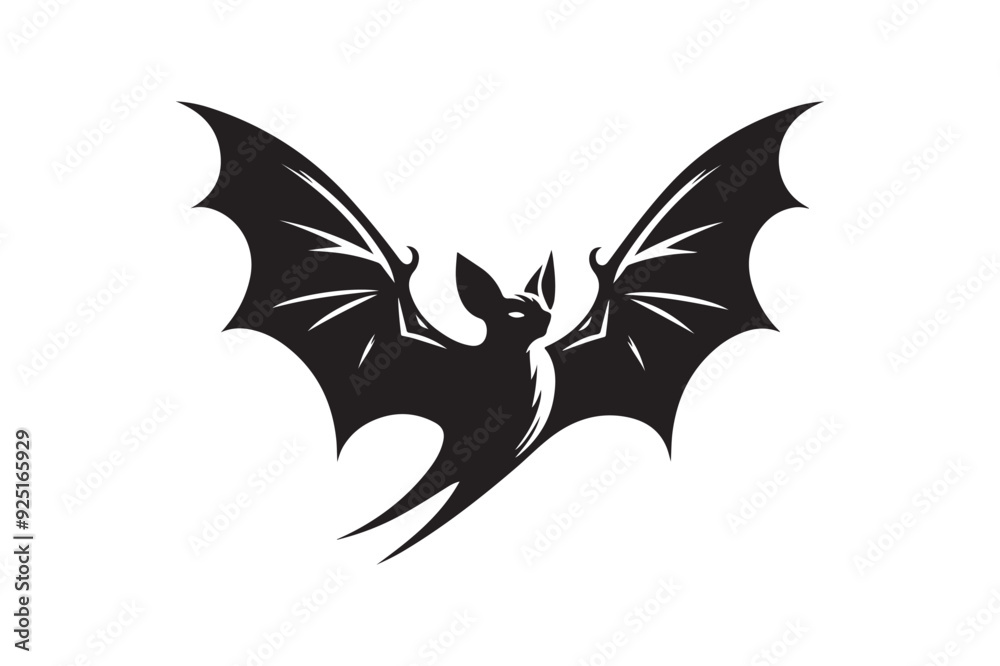 Halloween bat silhouette vector illustration Halloween bat silhouette vector illustration