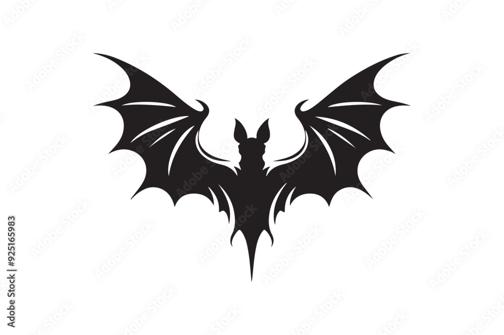 Halloween bat silhouette vector illustration Halloween bat silhouette vector illustration