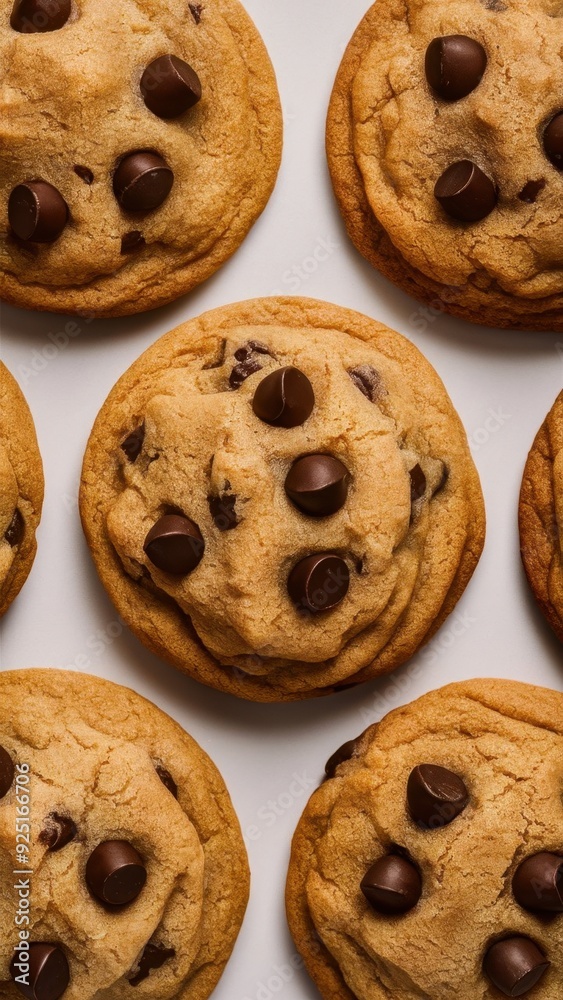 Freshly Baked Chocolate Chip Cookies with Melted Chocolate Center Freshly Baked Chocolate Chip Cookies with Melted Chocolate Center