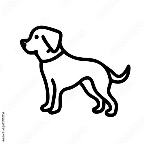 Dog Icon Design for Pets and Companionship Themes