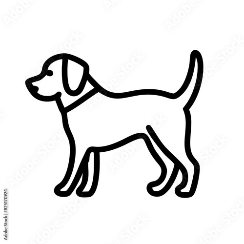 Dog Icon Design for Pets and Companionship Themes