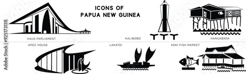 Icons , symbols, Landmarks of Papua New Guinea