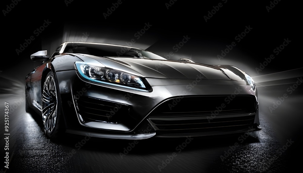 super sport car background with copy space, generic and brandless model car. super sport car background with copy space, generic and brandless model car.