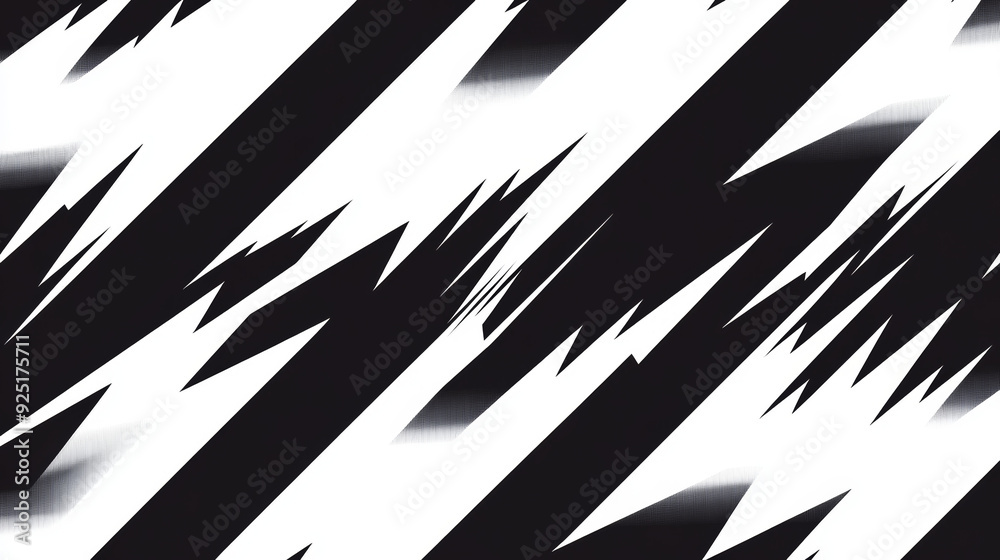 Monochrome Abstract Design; Diagonal stripes with lightning bolts, monochrome, simple pattern Monochrome Abstract Design; Diagonal stripes with lightning bolts, monochrome, simple pattern