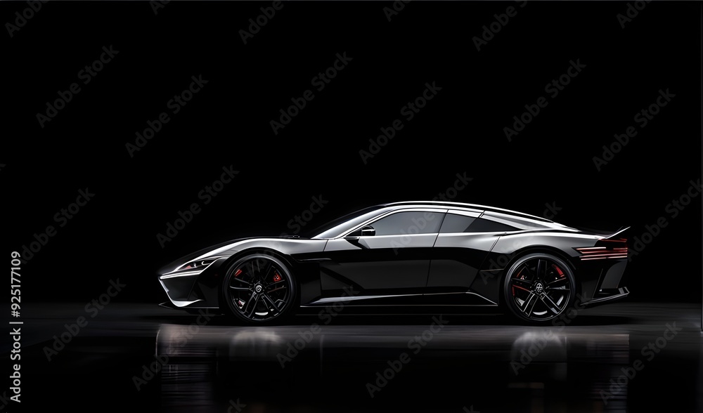 super sport car background with copy space, generic and brandless model car. super sport car background with copy space, generic and brandless model car.