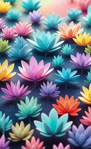 seamless background with flowers