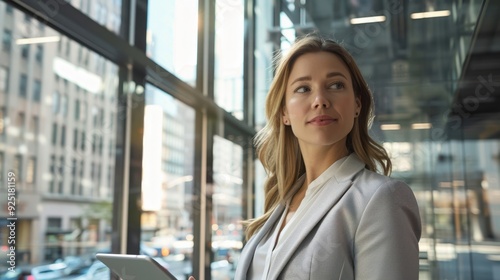 The confident businesswoman in office photo