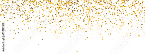 falling golden particles . gold sparkle . falling gold confetti luxury sparkling confetti on transparent background 