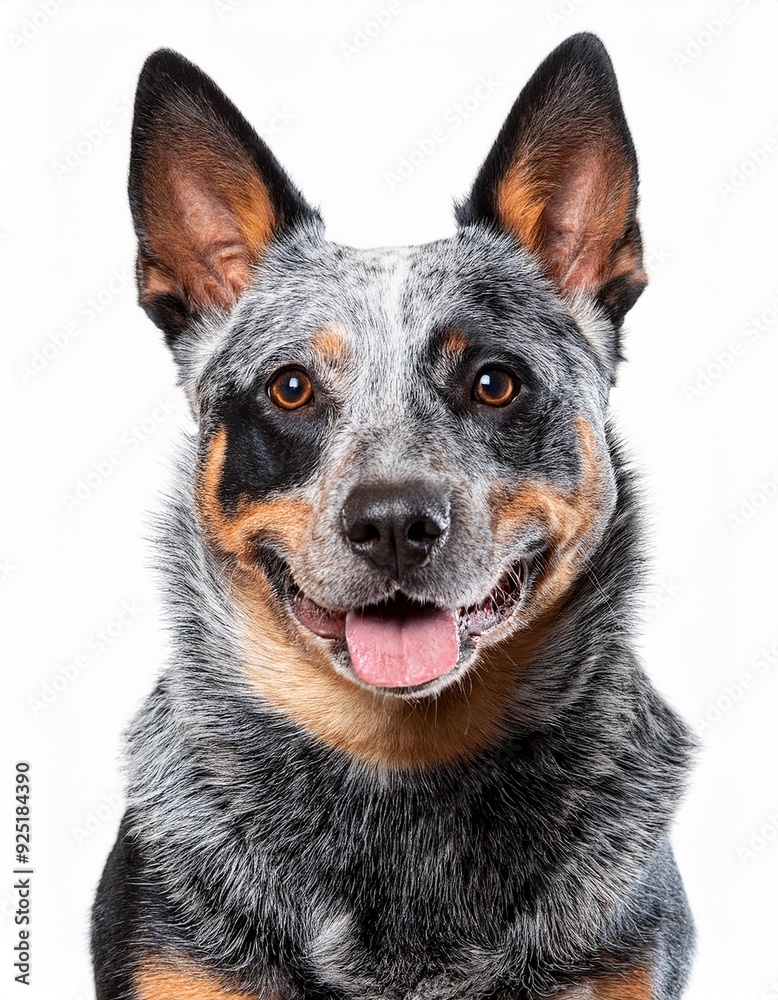 オーストラリアン・キャトル・ドッグのポートレート(Australian Cattle Dog portrait on white background)
オーストラリアン・キャトル・ドッグのポートレート(Australian Cattle Dog portrait on white background)