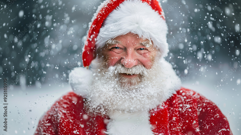 Santa Claus Laughs And Waves To Camera, Santa Claus in eyeglasses is looking at camera and smiling, Santa Claus with checklist, portrait, close-up, Emotional Santa Claus, Pictures of Vintage Real Santa Claus Laughs And Waves To Camera, Santa Claus in eyeglasses is looking at camera and smiling, Santa Claus with checklist, portrait, close-up, Emotional Santa Claus, Pictures of Vintage Real