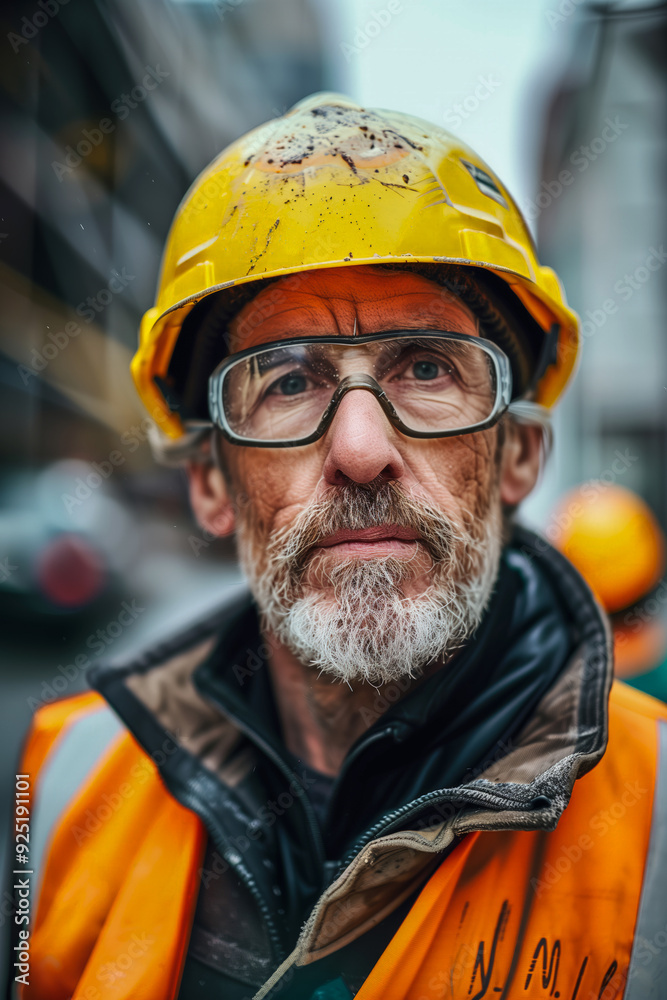 man is working at a construction site