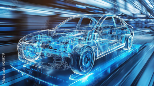 Engineers testing new fuel-efficient technologies for hybrid vehicles