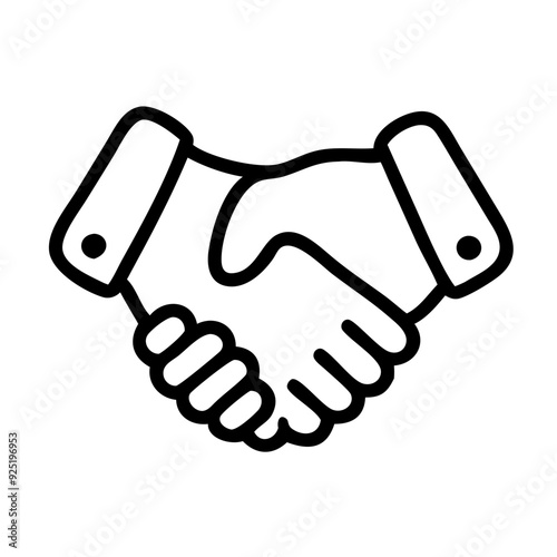  Handshake Icon Design for Trust and Cooperation Themes