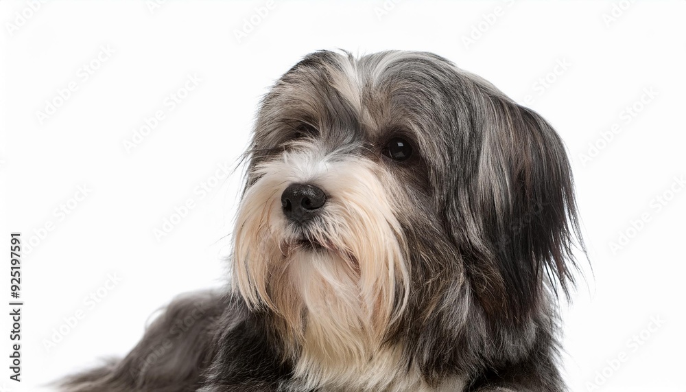 チベタン・テリアのポートレート(Tibetan Terrier portrait on white background)
チベタン・テリアのポートレート(Tibetan Terrier portrait on white background)