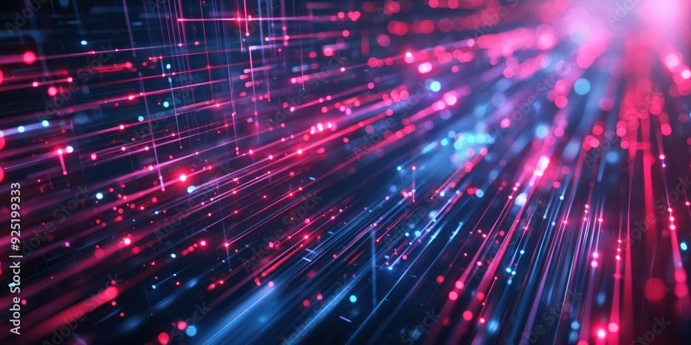 Futuristic Neon Tunnel with Vibrant Lights created by ai Futuristic Neon Tunnel with Vibrant Lights created by ai