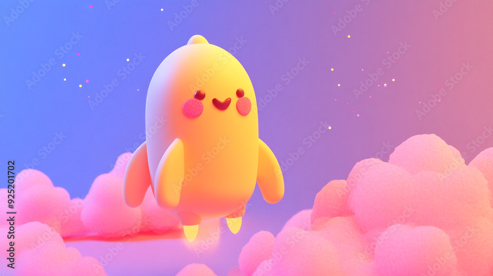 Rocket. 3 d. Children's illustration. Rocket. 3 d. Children's illustration.