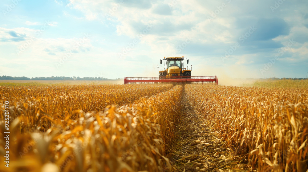 Fototapeta premium Export technology in Argentina: Agricultural machinery and biofuel technology,