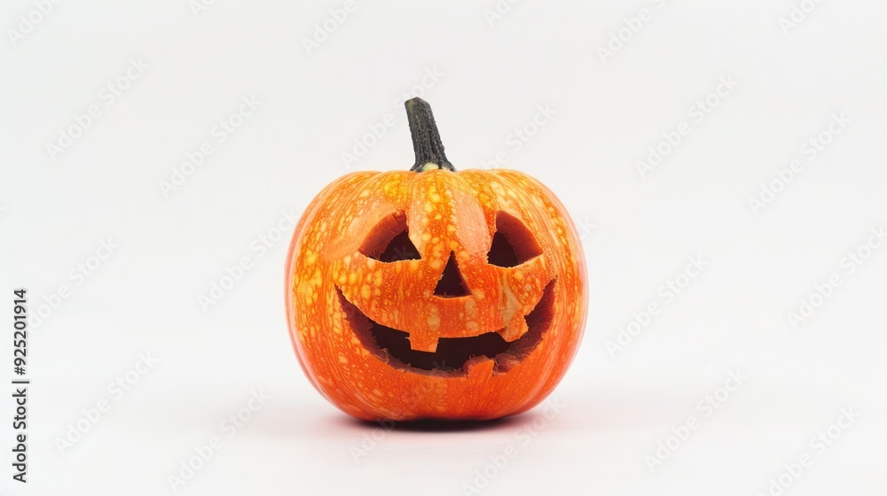 Halloween pumpkin isolated on white background, full depth of field. St Halloween pumpkin isolated on white background, full depth of field. St