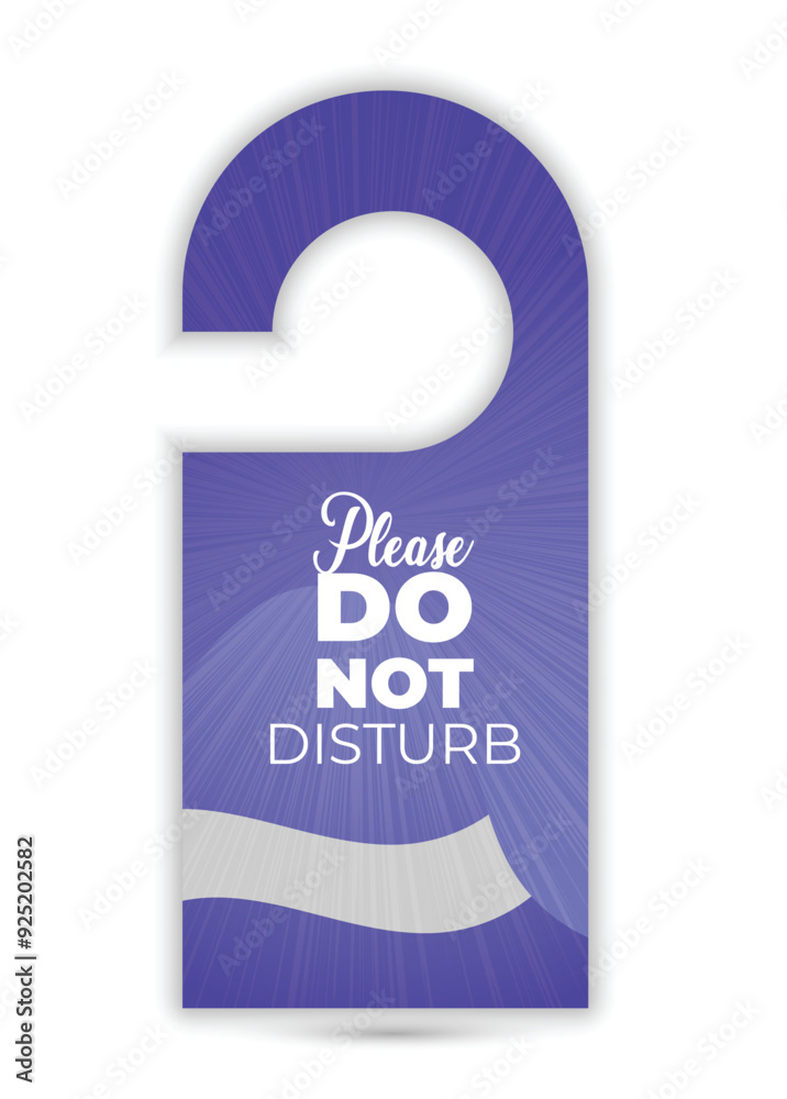 Door hanger flat design do not disturb sign design Door hanger flat design do not disturb sign design