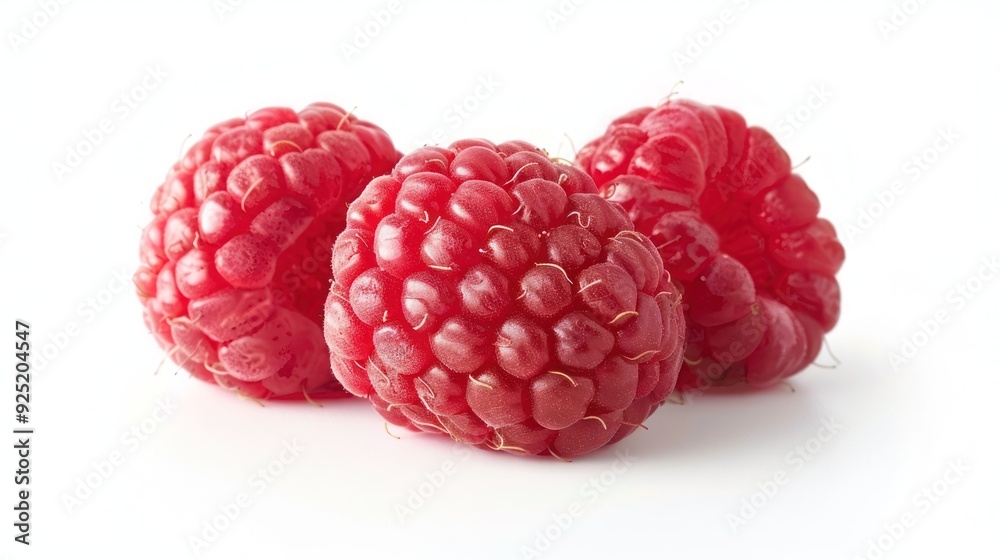 Raspberry isolated on white background, full depth of field Raspberry isolated on white background, full depth of field