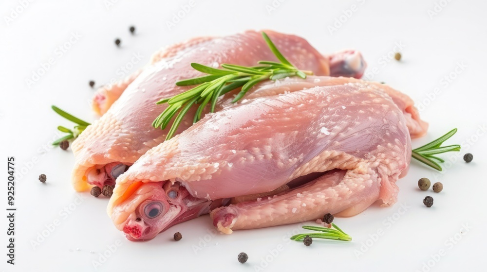 Raw chicken, fillet, isolated on white background, full depth of field. Raw chicken, fillet, isolated on white background, full depth of field.