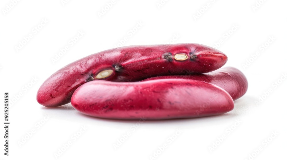 Red kidney bean, isolated on white background, full depth of field Red kidney bean, isolated on white background, full depth of field